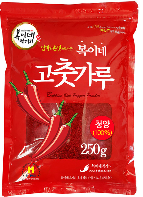 복이네먹거리 중국산 청양 고춧가루 아주매운맛 김치용, 250g, 1개