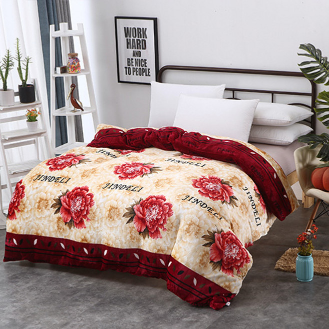 러블리 패턴 부드럽고 따뜻한 겨울 이불커버, 08