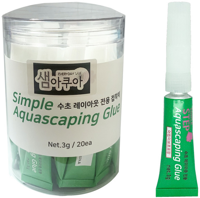 샘아쿠아 심플 아쿠아 스케이핑 수초 본드 20p, 1개