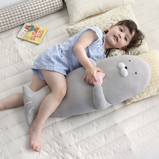 보보 냉감 아기 바디필로우, 그레이