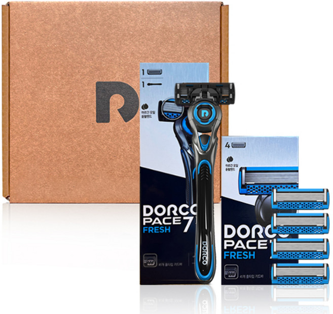 도루코 페이스 7 II 프레쉬 면도기세트, 면도기 + 면도날 5p, 1세트