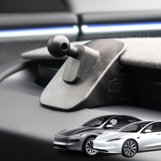 FICS 신형 테슬라 모델3 하이랜드 2024년형 / 모델Y 주니퍼 2025년형 전용 송풍구 차량용 마운트, 블랙, 1개