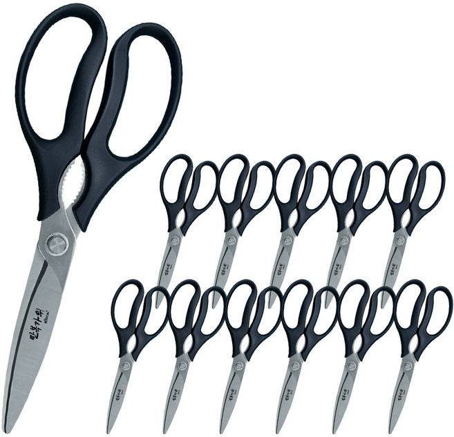 벅칼 만복가위, 혼합색상, 12개