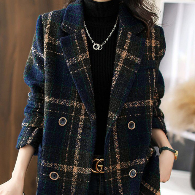 루나걸 여성용 모리나 더블 모직 자켓