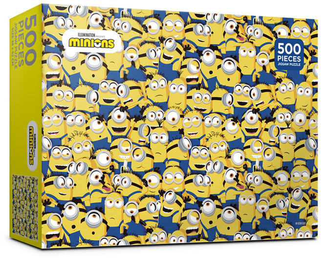미니언즈 와글와글 직소퍼즐 AL5313, 500피스, 혼합색상, 1세트