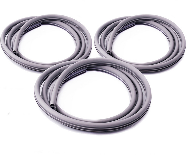 WINDKEEPER TPV 현관문 방음 방풍 몰딩 고무 패킹 A타입 그레이 13mm x 19mm x 2.1m, 3개