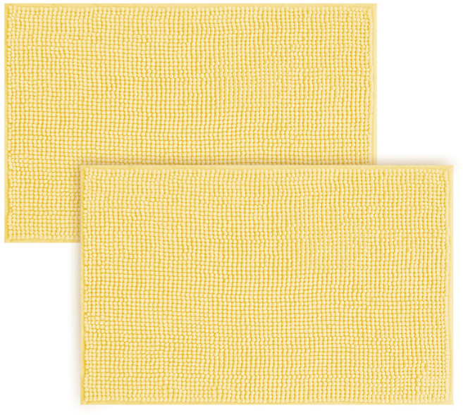 네이쳐리빙 모던데일 뽀송 욕실 발매트 2p, 버터