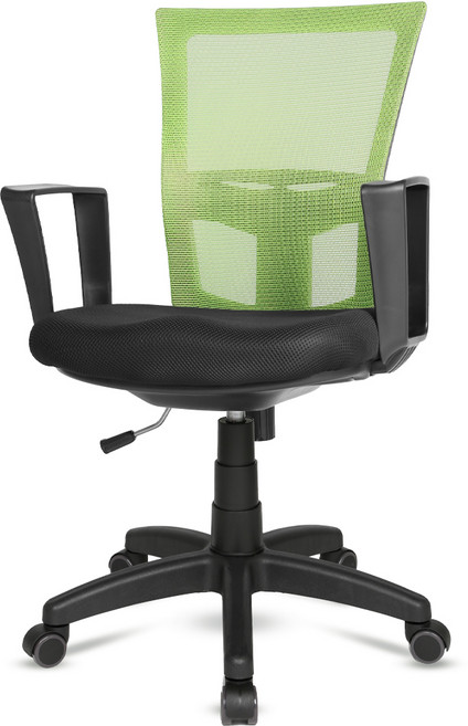체어포커스 바른자세 메쉬 기본형 블랙바디 의자 MW500, 그린
