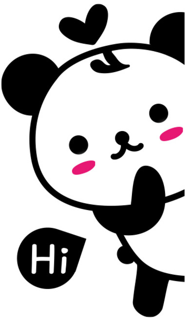 루키마켓 차량용 빼꼼스티커 07 러블리곰 왼쪽, 블랙, 1개