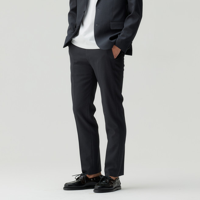 마인드브릿지 남성용 쿨 테이퍼드 트윌 조직 변형 팬츠 MZPT3103