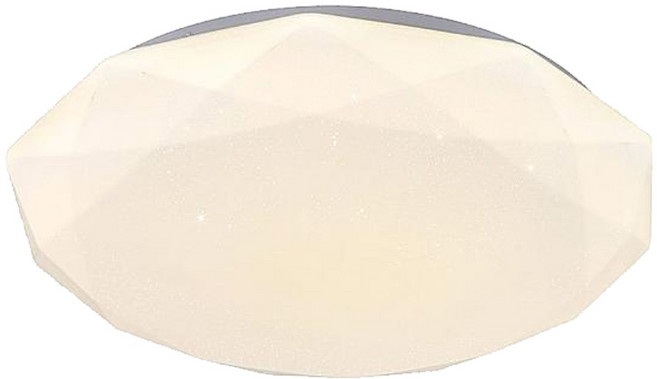 Honey Comb 星鑽LED52W遙控調光臥室吸頂燈 V2894FC52W 50 x 5cm 簡約時尚, 白色