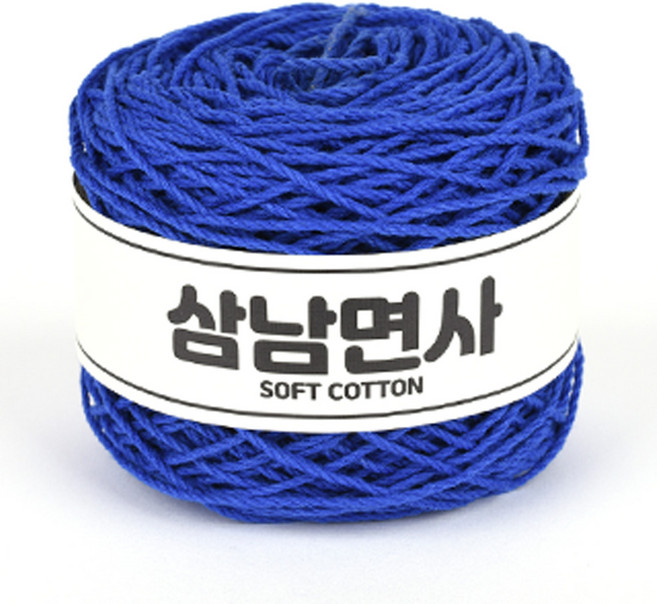 삼남뜨개실 삼남면사 코바늘실 12합 80g, 33 다크 블루, 1개