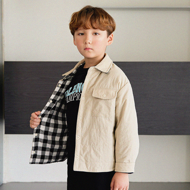 올리반 아동용 첵스 리버시블 자켓