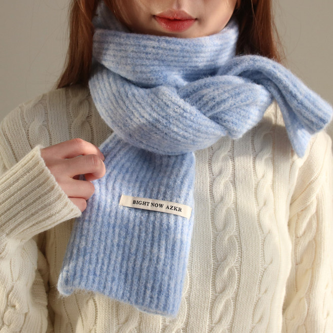 바비수 오뜨 스노우 니트 머플러