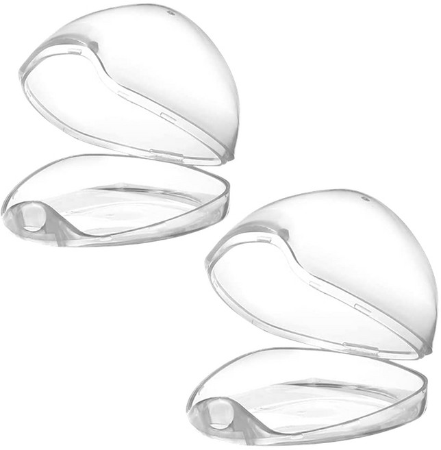 아이벨류 노리개 젖꼭지 쪽쪽이 페블 케이스, 투명, 2개