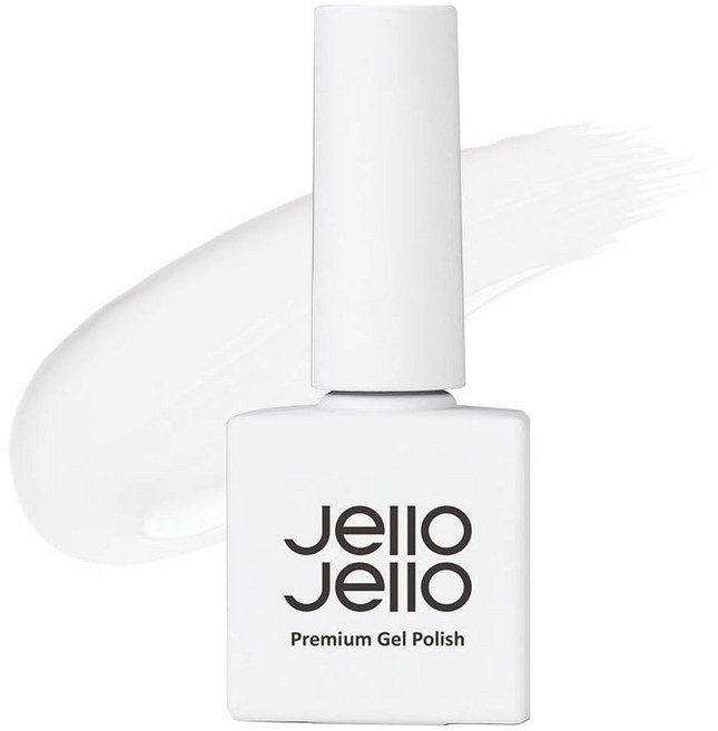 Jello Jello 彩色美甲凝膠, JC-01 Creamy white, 10ml, 1瓶