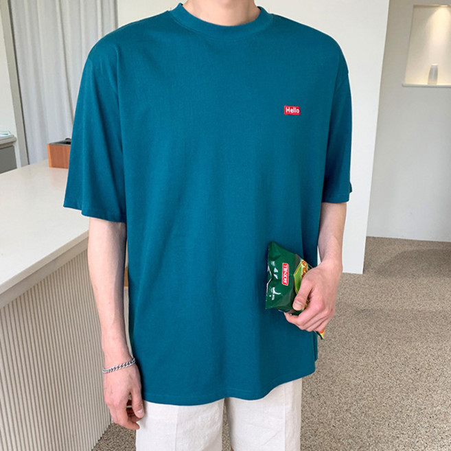 조군샵 남성용 통기성 그리틴 루즈핏 반팔 티셔츠 T6284