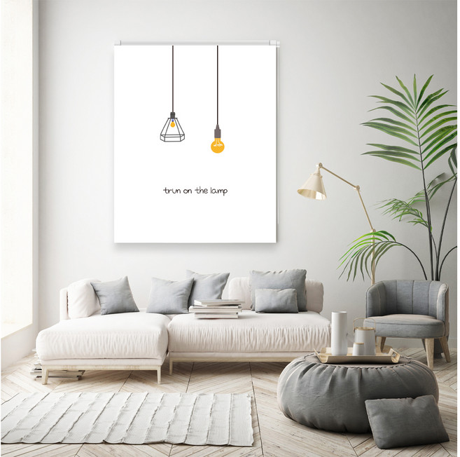 오렌지랜턴 실사롤스크린 암막원단