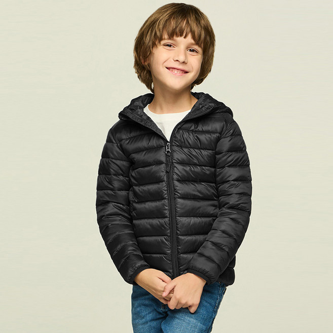 아동용 경량 패딩 후드 자켓