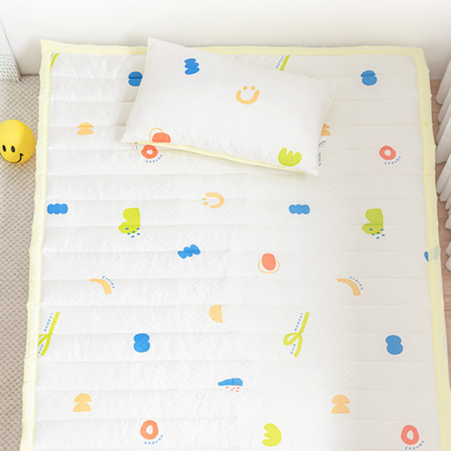 쉬즈홈 국내제조 인견 유아 패드, 크레용 라임