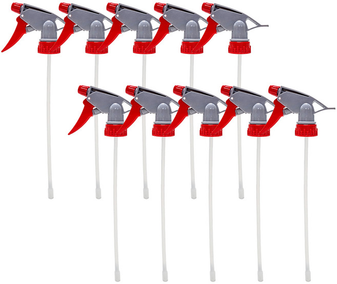 월드크린 5색 분무기 분사구, 10개, 빨강