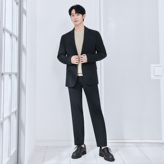 마인드브릿지 쿨 테이퍼드 투톤 냉감 통기성 밴딩팬츠 MYPT3102