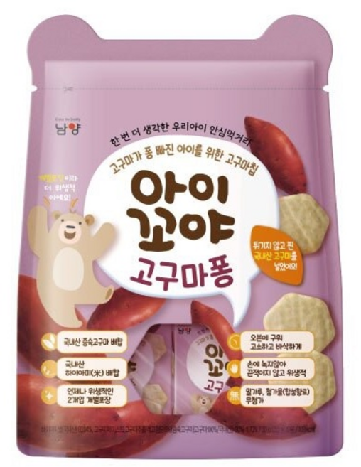 Iggoya 牙牙米餅, 紅薯, 30g, 1袋