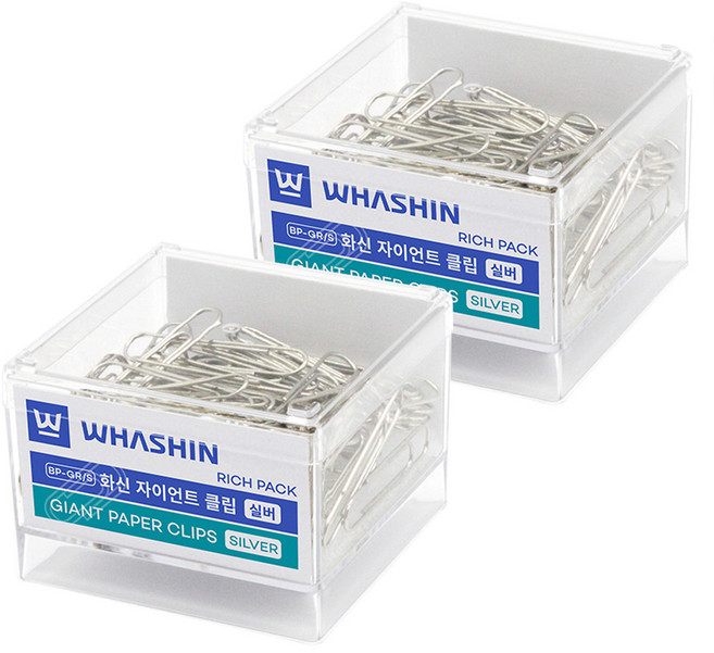 WHASHIN 巨無霸迴紋針 Rich Pack, 2個, 1個裝
