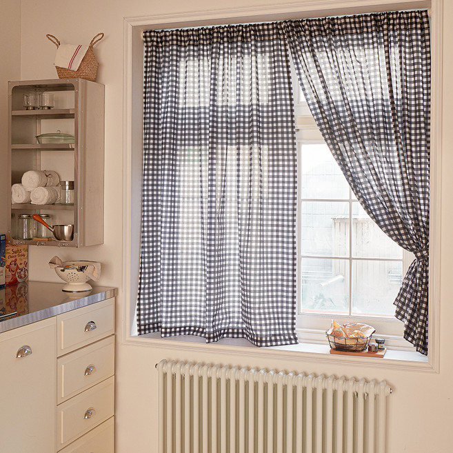 데시뉴 체크러버 가리개커튼