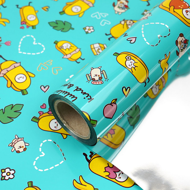 코코플러스 바나나 롤 포장지 37.5cm, 민트, 1개