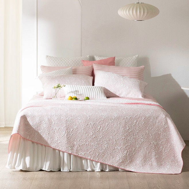 지나송 리프 냉감이불 + 논슬립 냉감패드 + 냉감 베개커버 + 세탁망 세트