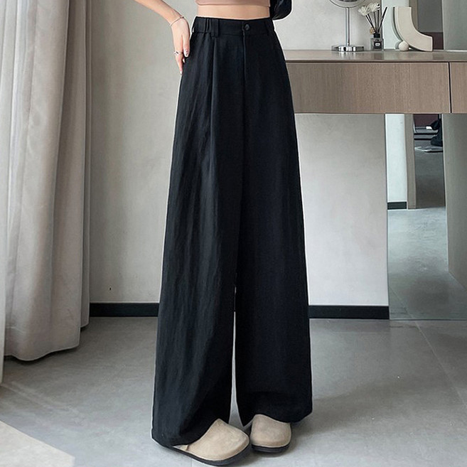 페이릿 여성용 와이드 린넨 쿨링 팬츠