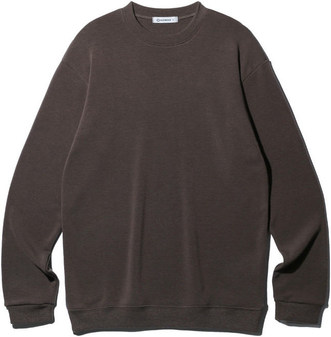 앨빈클로 무지 라운드 니트 루즈핏 맨투맨 MAR820