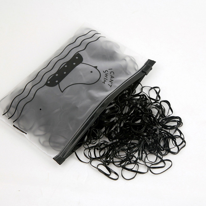 하우블리 초슬림 간편보관 짱짱한 대용량 고무줄 헤어끈 2000p