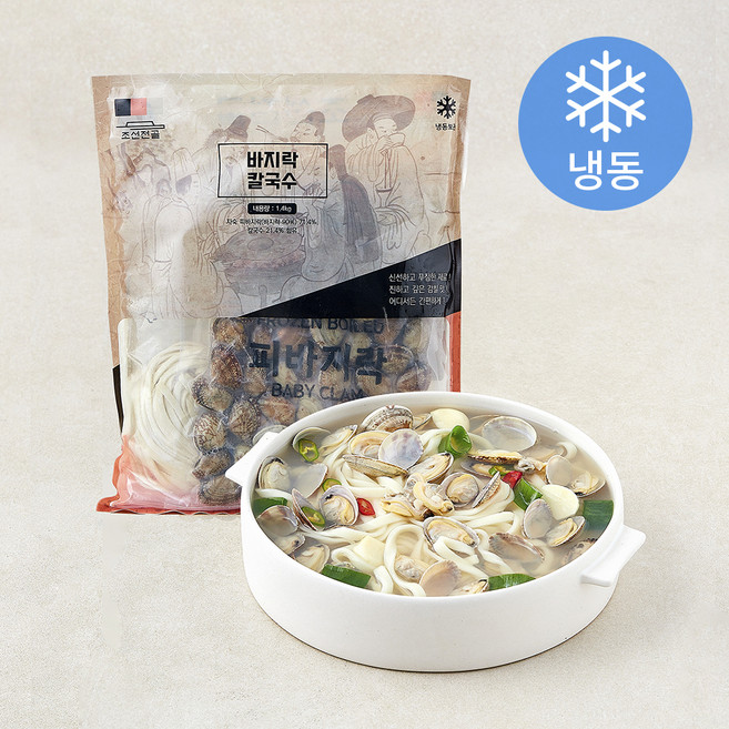 조선전골 바지락 칼국수 1.4kg (냉동), 1개