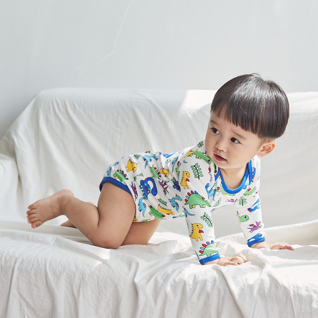 로토토베베 유아용 디노화이트 바디슈트