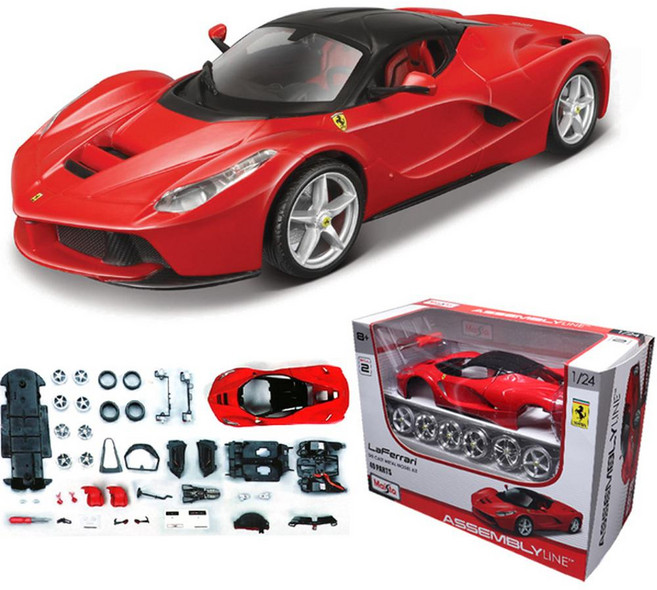 Maisto 1:24 法拉利 LaFerrari 組裝模型車 紅色, 1組