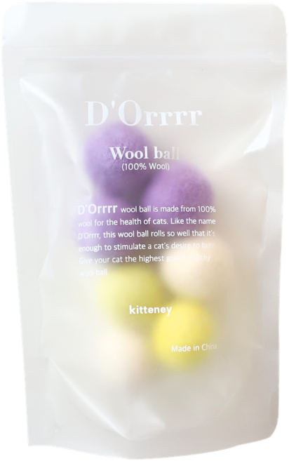 키트니 또르르 볼 장난감 3cm, 퍼플문라이트, 7개