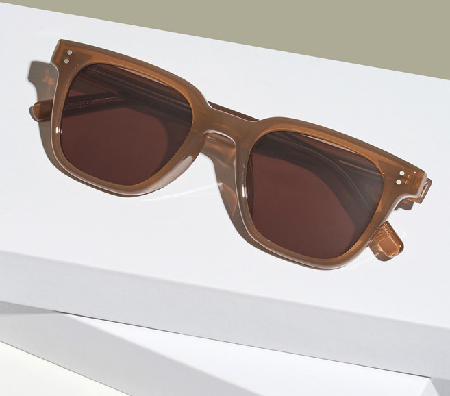 멜라크메 사각 뿔테 자외선차단 틴트 선글라스 5682