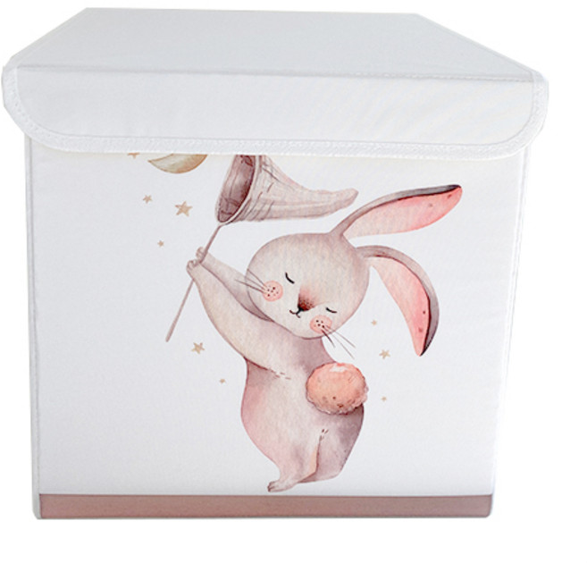 뚜뚜아트 뚜껑일체형 장난감 정리함, 1 별잡는 토끼, 1개