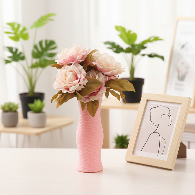 조인메이드 인테리어 장식 화병 B, 핑크