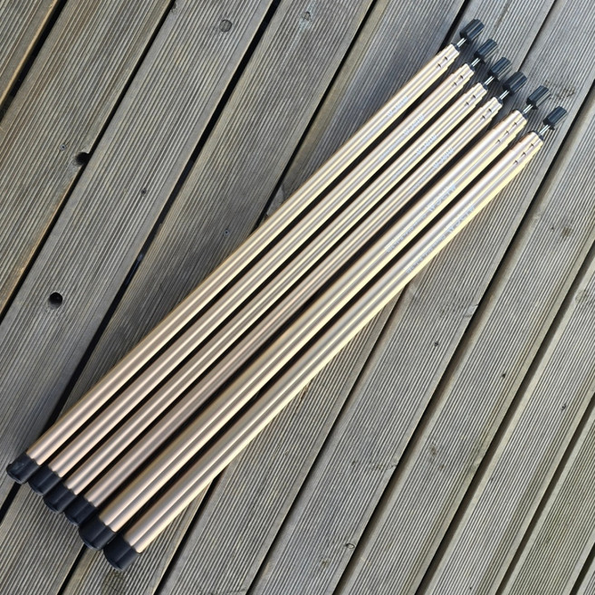 미르카 크로바 슬라이드 타프 폴대 메인 사이드 세트 로즈골드, 1세트