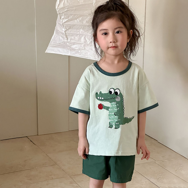 Starbean 兒童動物夏季上下裝套組