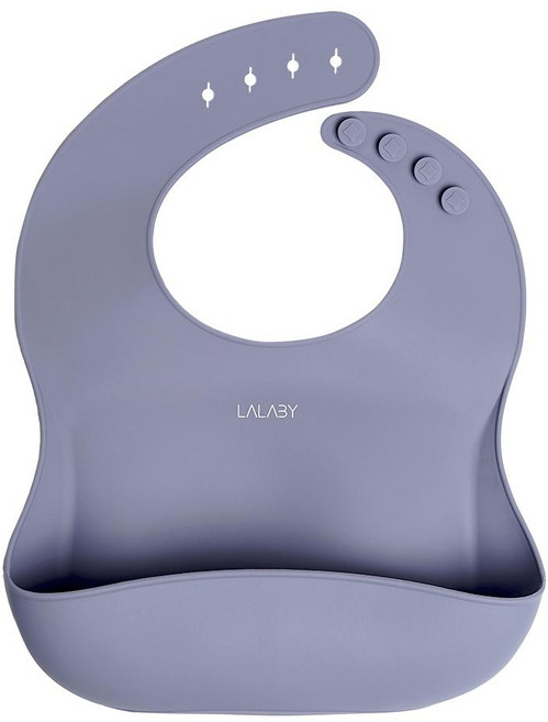 LALABY 矽膠圍兜 - 薰衣草紫, 1個, 1個