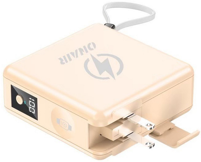台灣 ONAIR 可充手錶閃電快充萬能充行動電源 15000mAh, 奶茶色, F12A
