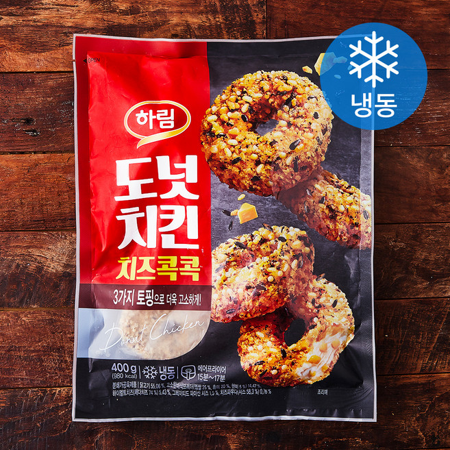 하림 도넛치킨 치즈콕콕 (냉동), 400g, 1개