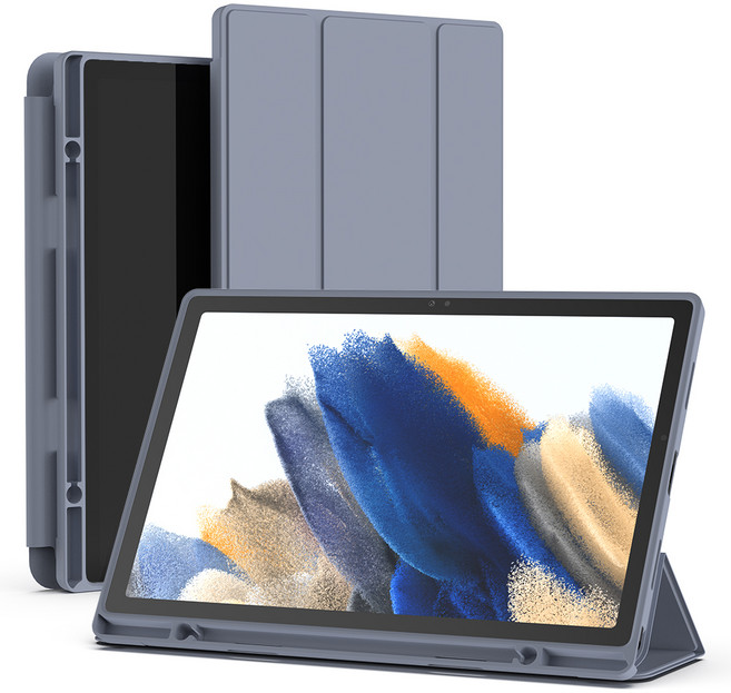 신지모루 펜슬 수납 스마트커버 태블릿 PC 케이스, 라벤더 퍼플, 1개