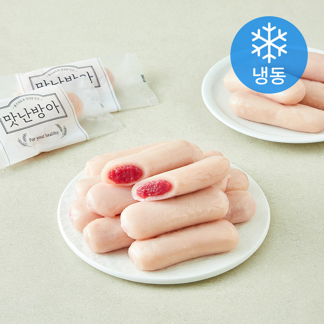 맛난방아 딸기스틱떡 (냉동), 40g, 1개, 25개입