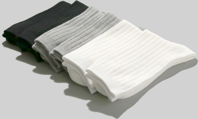 슈퍼베이직 남녀공용 와이드 골지 양말 6켤레 세트 1310