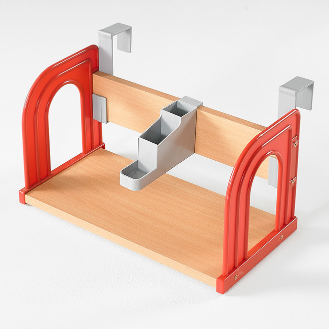 파란들홈 헬로 405 파티션 책꽂이, 레드